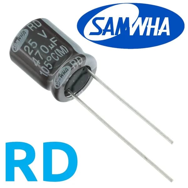 470мкФ 25В / RD / 10x12,5 / 105 С / конденсатор электролитический (10шт)