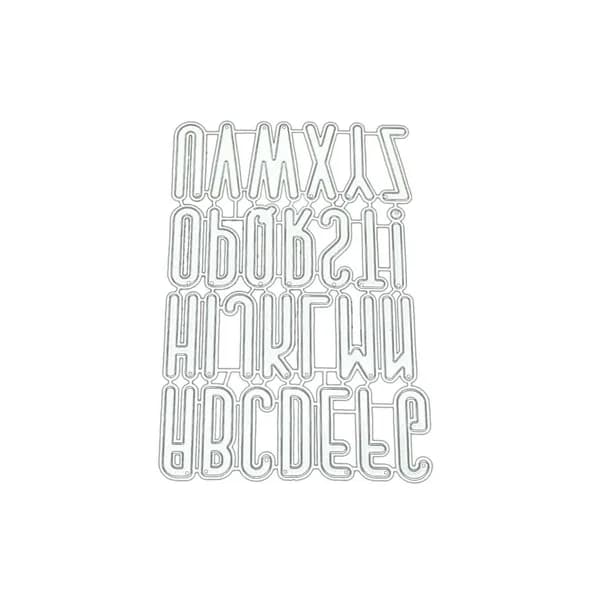 Трафарет для вырезания букв, Серебро