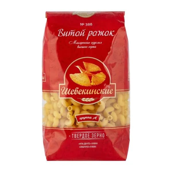 Макароны Шебекинские Витой Рожок 450г