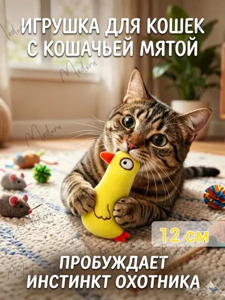 Игрушка для кошек с кошачьей мятой, 10 см