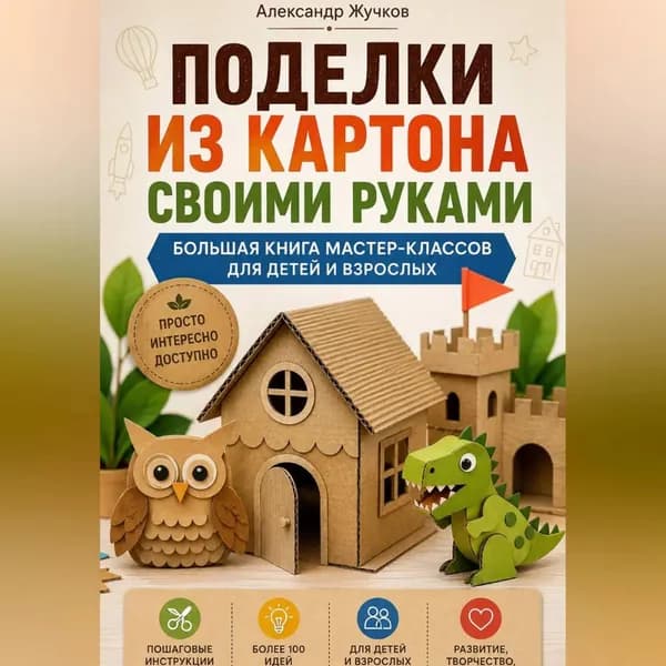 Поделки из картона своими руками. Большая книга мастер-классов для детей и взрослых. | Жучков Александр | Электронная аудиокнига