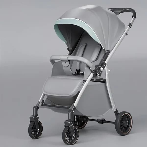 Коляска детская высокая двусторонняя, складная амортизация 0-3 лет