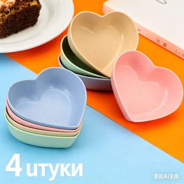 Блюдо сервировочное, 4 шт, ABS пластик Вкусная тарелка 4 шт.