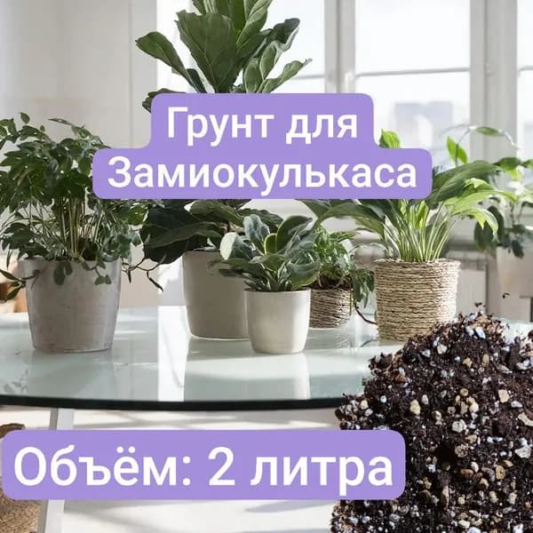 Авторский грунт для Замиокулькаса, 2 литра