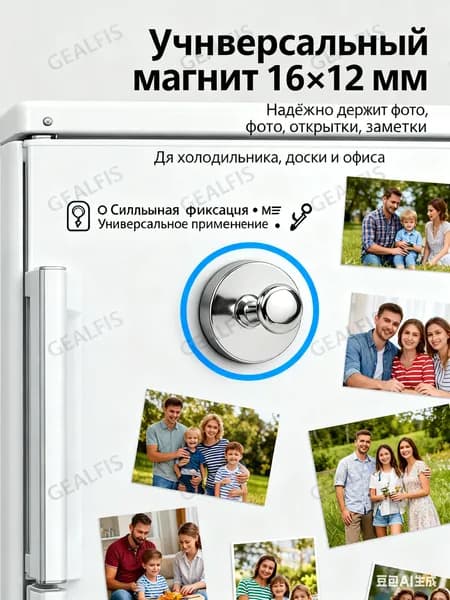 Набор магнитов, 1 штук. Размер 16х12мм