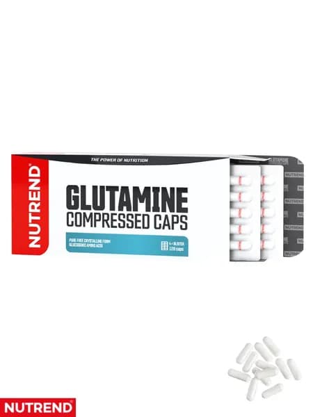 Аминокислота глютамин, Glutamine COMPRESSED CAPS Nutrend 120 капсул