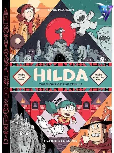 Hilda The Night of the Trolls сборник историй-комиксов на английском языке для детей