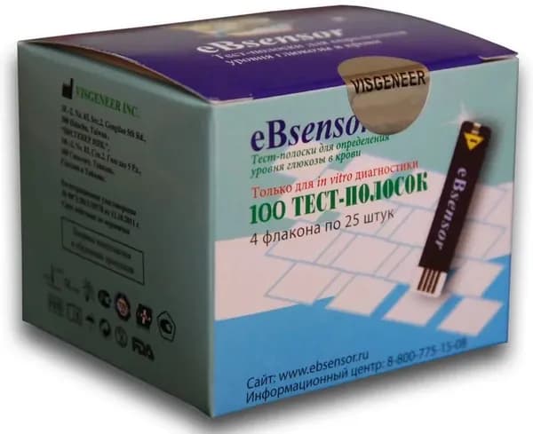 Тест-полоски Ебсенсор (eBsensor) №100