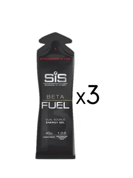 SiS Go Gel Beta FUL энергетическмий гел 3x60мл Клубника-лайм