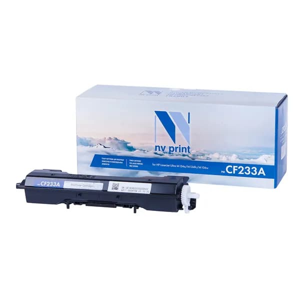 Картридж NV Print CF233A для лазерного принтера HP LaserJet Ultra M134a / M134fn / M106w совместимый, черный