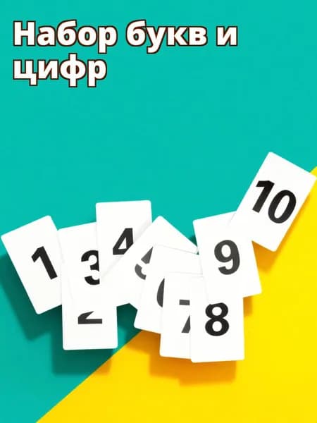 Белые пластиковые цифровые карточки для домашнего применения, 10 штук в наборе