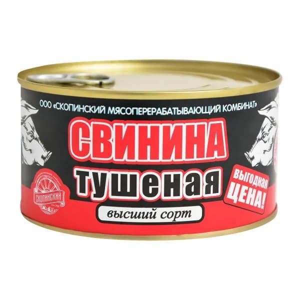 Свинина Скопинский МК тушеная 325г