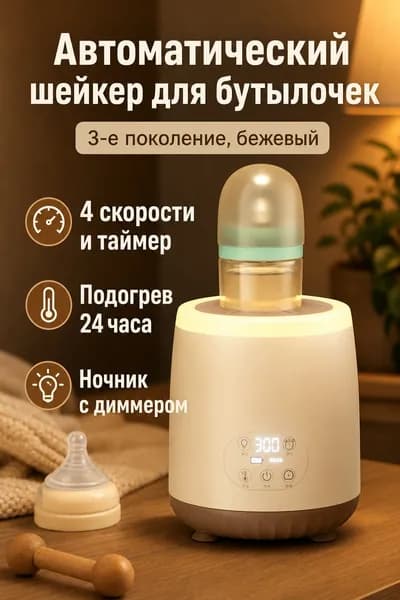 Стационарный блендер SKU-202607101055-01, бежевый, прозрачный