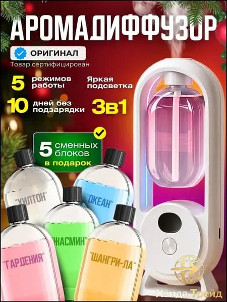 Аромадиффузор ультразвуковой 019d67f67a6077fa865d205b3cfade02, белый