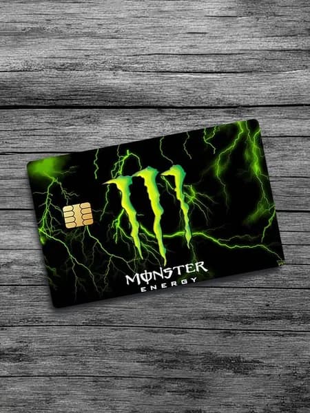 Brand M-Monster E-Energy Energy Drinks Popular Кредитная карта,Дебетовая Водонепроницаемая наклейка,Банковская автобусная Защитная пленочная наклейка