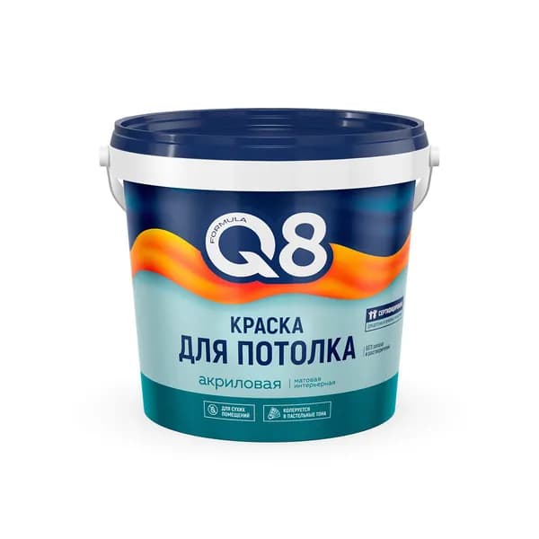 Краска В/Д для потолков "FORMULA Q8" 1,4 КГ (1/8)
