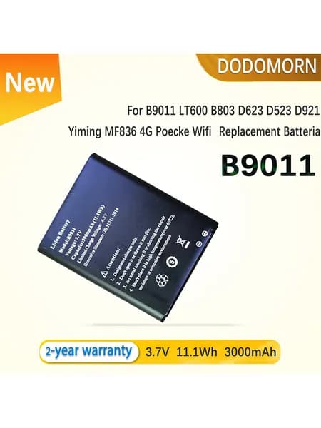 Аккумулятор для ноутбука 1More 3000 мАч, ( B9011Для B9011 LT600 B803 D623 D523 D921 Yiming MF836 4G Poecke Wifi Запасная батарея 3000 мАч)