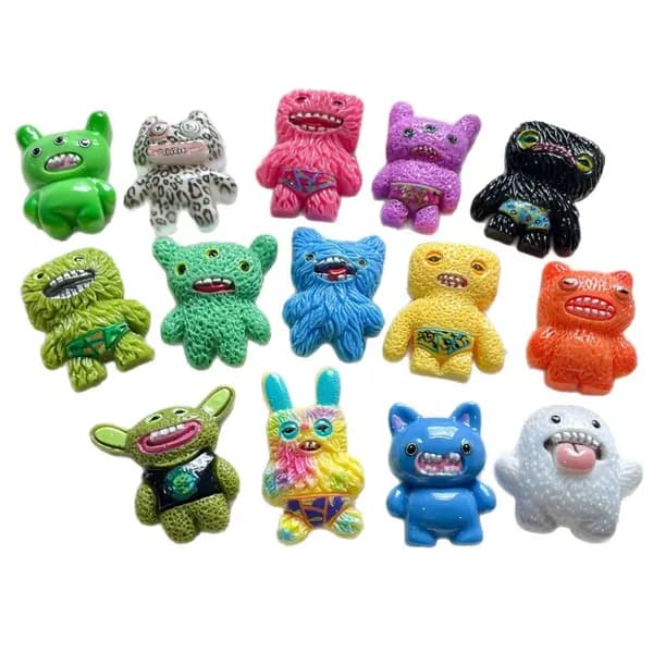 Набор 20 штук: милые ресinовые подвески Sprout Monsters - фурнитура для DIY чехлов, обуви, заколок, декор в стиле кавайи
