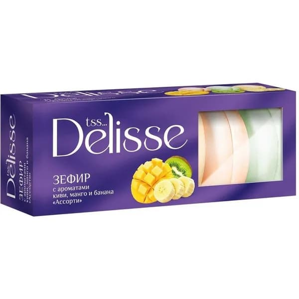 Зефир Delisse киви-манго-банан 210 г