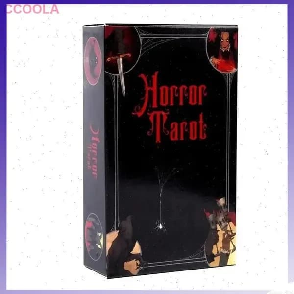 Черно-Красное Таро ужасов серии,Black Red Series Horror Tarot