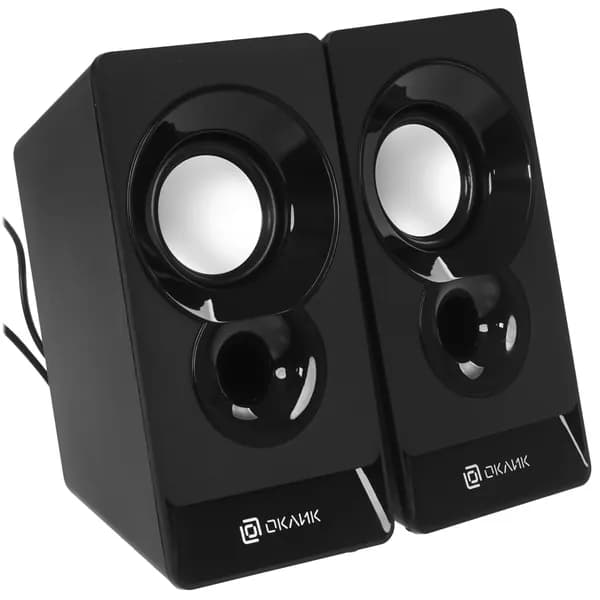 Колонки Oklick OK-165 2.0 черный 6Вт