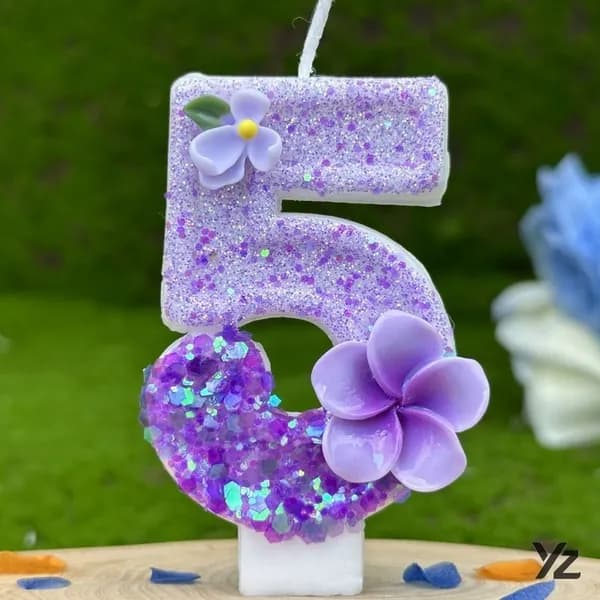 Свечи для торта "橘子", 7 см х 4 см, 1 шт