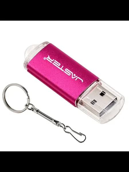 Флешка JASTER P014 USB 2.0 128 64 32 16 8 4 ГБ Розовый, 64