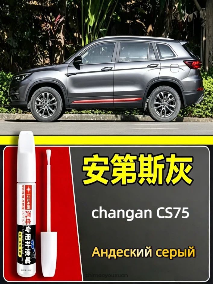 Краска автомобильная, цвет: светло-серый, 15 мл, для автомобилей Changan