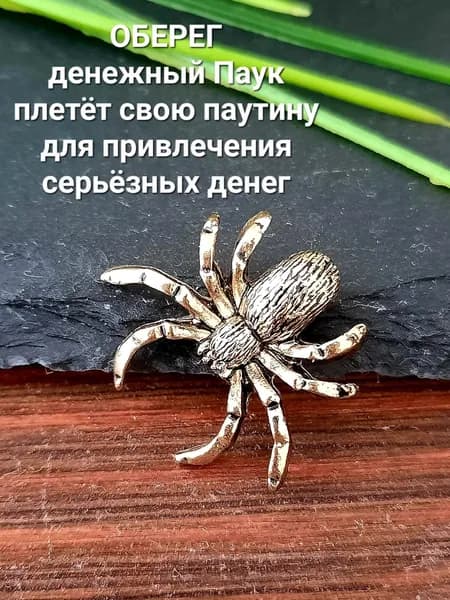 Кошельковый оберег денежный Паук