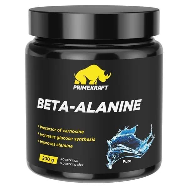 Аминокислоты отдельные Prime Kraft (Прайм Крафт) Beta-Alanine - Чистый (без вкуса, pure), банка 200 гр