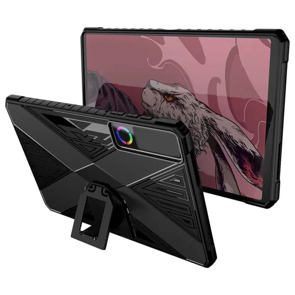 Чехол-подставка для Lenovo Legion Y700 5th 2026, черный, из ТПУ с защитой от ударов