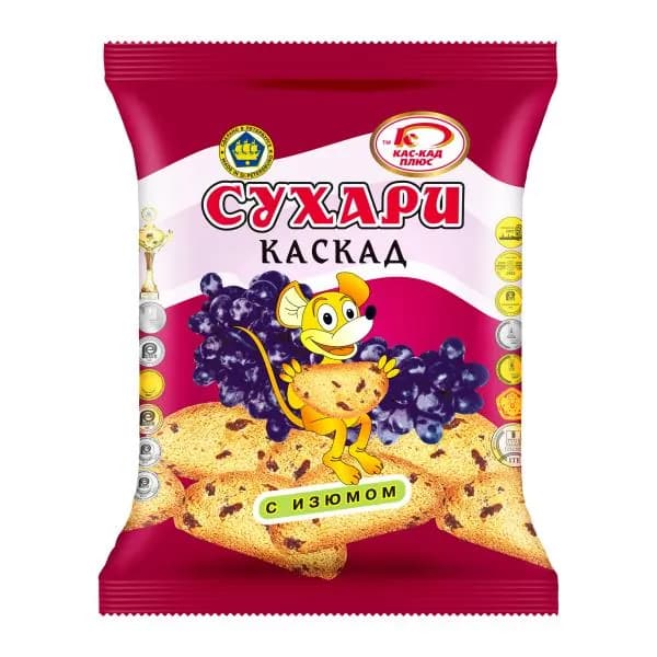 Сухарики с изюмом 300г