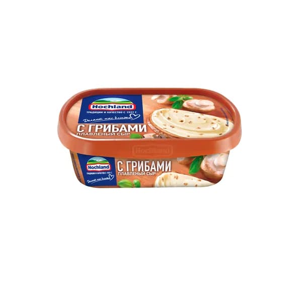 Сыр плавленый с грибами 55% 200 г, Hochland
