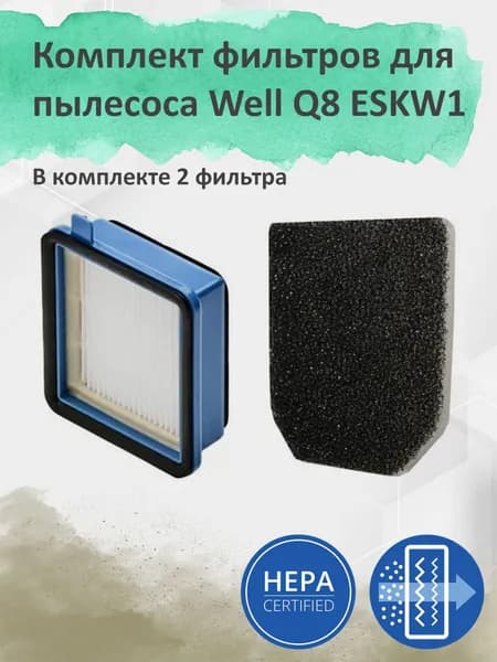 Комплект фильтров для пылесоса Electrolux Well Q8 ESKW1
