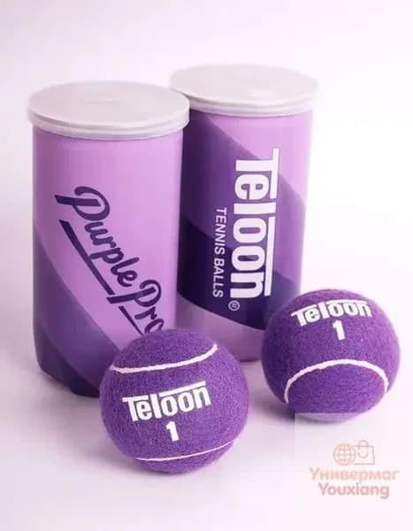 Мяч для большого тенниса Teloon фиолетовый 2шт