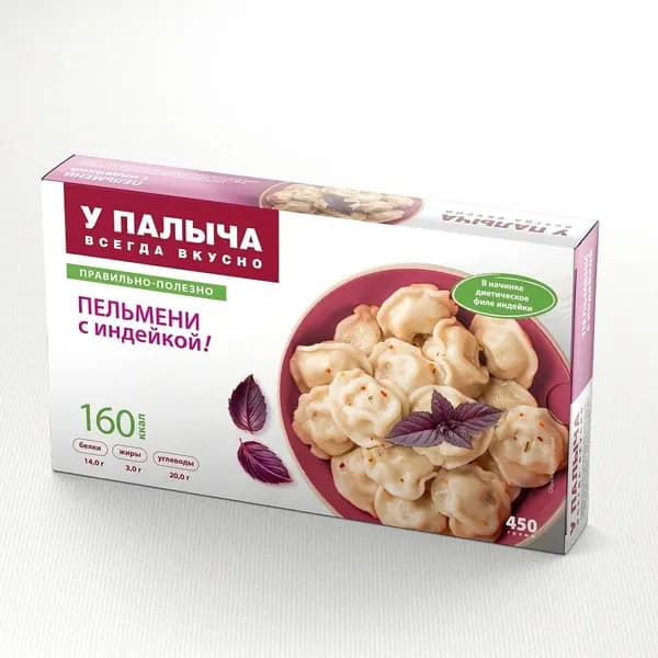 Пельмени с индейкой 450г
