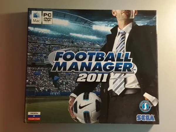 Диск с винтажной игрой для слабого ПК Football Manager 2011 (PC DVD, Jewel, русская версия)