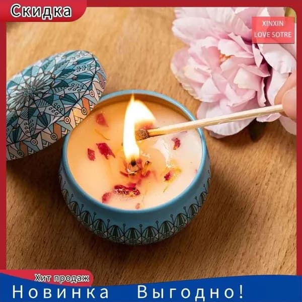 Свеча "Красная роза" 4 см 1 шт