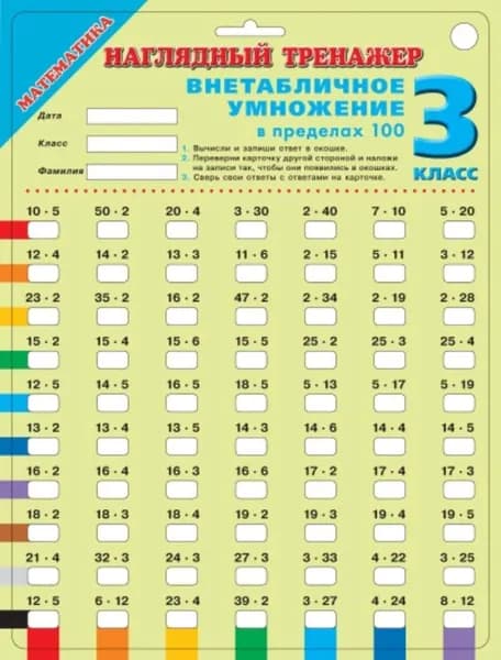 Математика. Внетабличное умножение в пределах 100. 3 класс | Электронная книга
