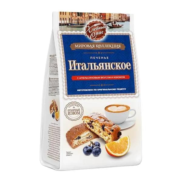 Печенье Итальянское с апельсином и изюмом Хлебный спас 230г