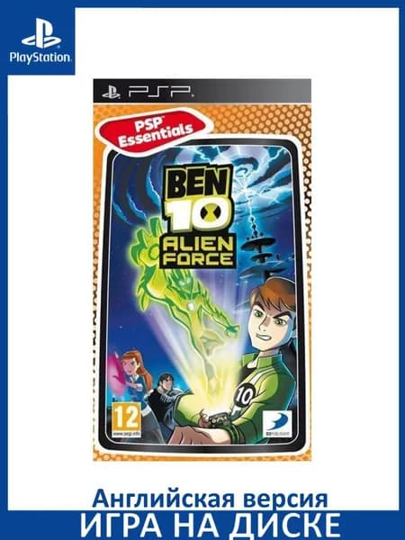 Игра Ben 10: Alien Force PSP Диск на PlayStation Portable Английская версия