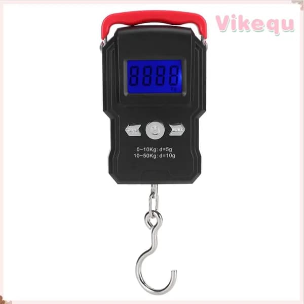 Ручные весы, портативные, для рыбалки, LCD дисплей, 50кг