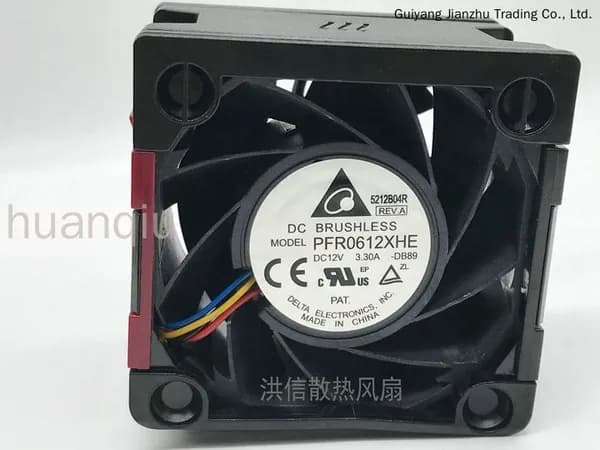 Вентилятор охлаждения PFR0612XHE 60x60x38 мм, 12 В, 3,30 А. Для серверов HP DL380p G8 (артикулы 654577-003, 662520-001). Высокая производительность по воздуху и статическому давлению.