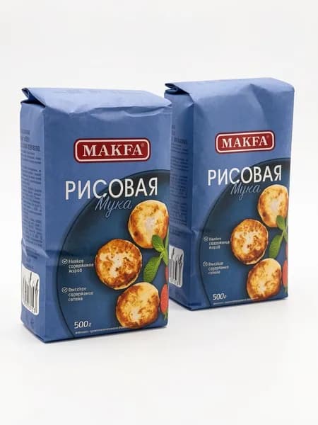 Мука рисовая Makfa, 2 шт по 500 г