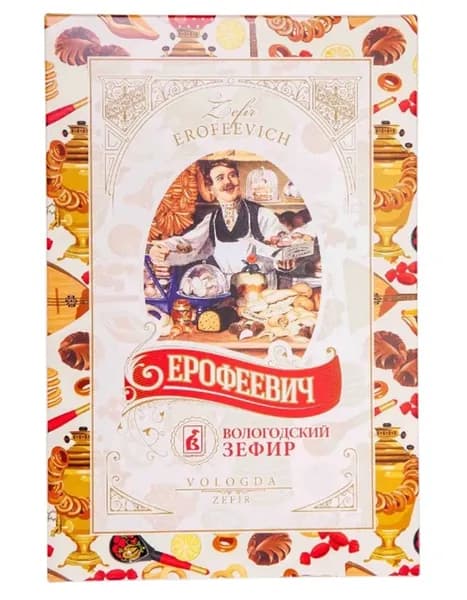 Зефир Вологодский в Шоколаде со вкусом творога 250 гр.
