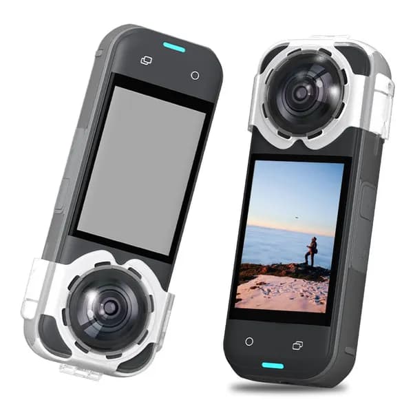 Защитная крышка для объектива Insta360 X5 с антизапотевающим покрытием и защёлкивающим креплением