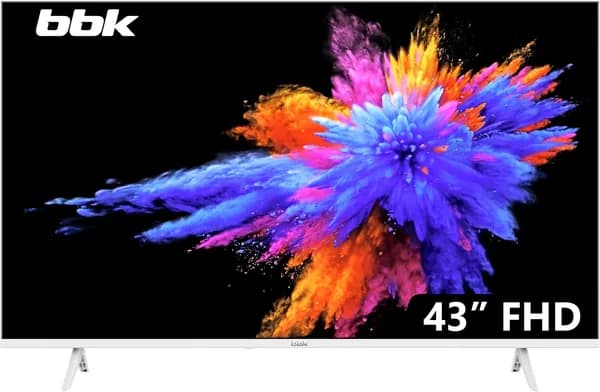 BBK Телевизор 43LEM-1054/FTS2C (W) 43″ Full HD, белый
