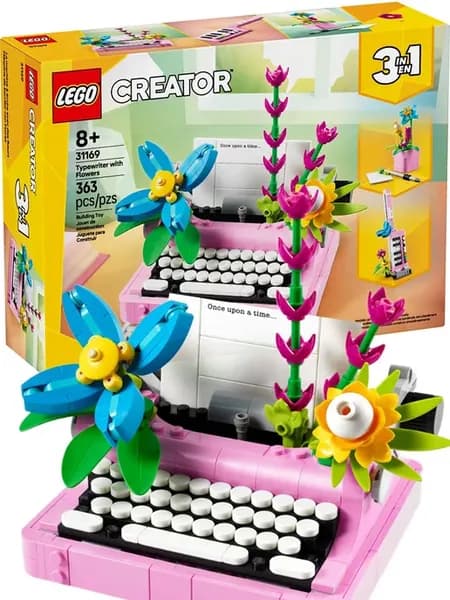 Конструктор Creator 31169 Печатная машинка с цветами 3в1