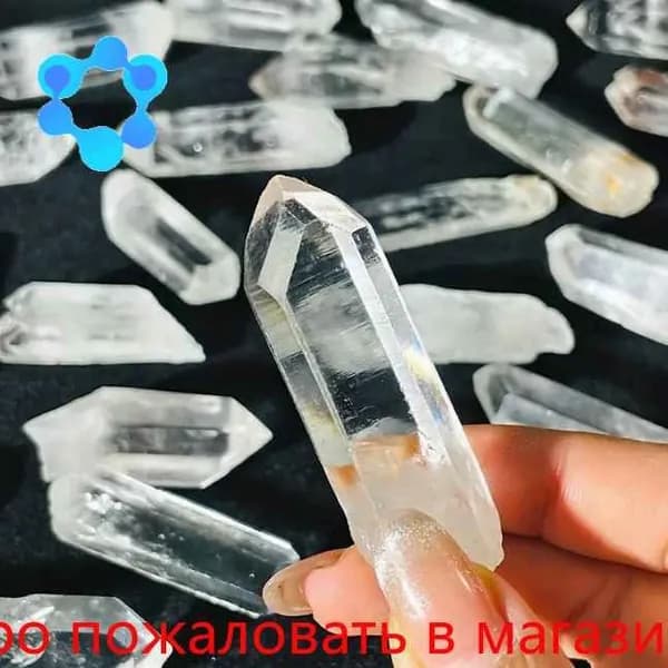 Натуральный кварцевый наконечник 4-6cm остроконечный кристалл горного хрусталя для энергии и медитации