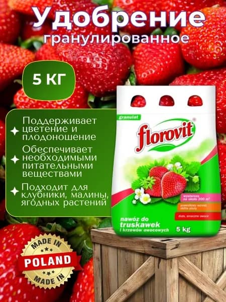 Удобрение Флоровит для клубники и земляники 5 кг
